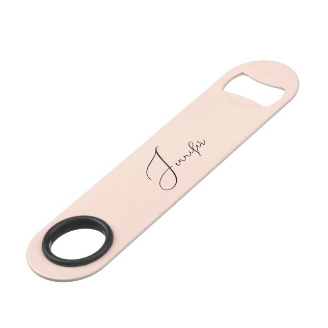 Moderne élégant élégant tendance Monogram Rose Gol (Devant angulaire)