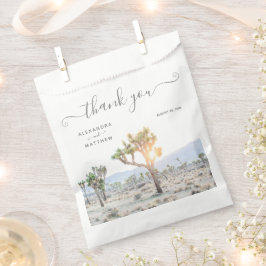 Moderne Elegant Joshua Tree Boho Wedding Geschenktütchen