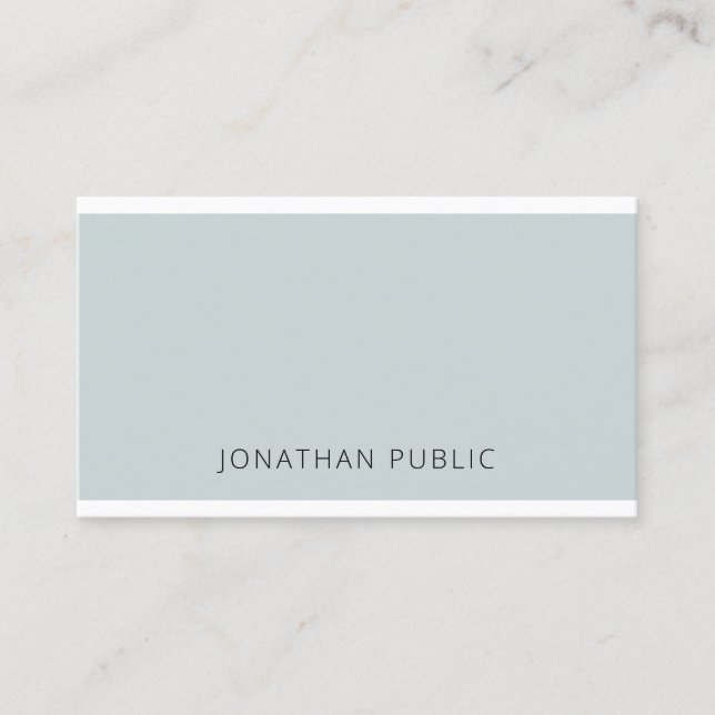 Moderne Elegant Minimalistisch sauber und Visitenkarte (Vorderseite)