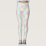 Moderne Elegant Rosa Rose Blau Gelb Weiß Leggings<br><div class="desc">Moderne elegante Rosa Rose Blau Gelb Weiß Pastellfarben Leggings.</div>