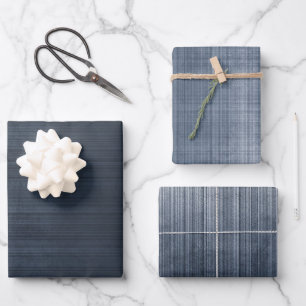 Moderne Elegant rustikal Abstrakt gestreift Geschenkpapier Set