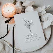 Moderne Élégant Simple Floral Enregistrer La Carte