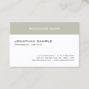 Moderne Elegant Simple Template Ausgereift Cool Visitenkarte