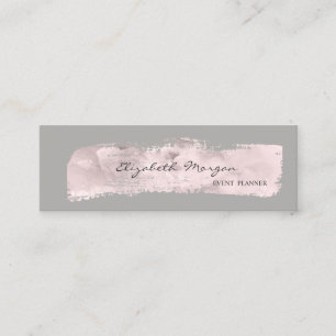 Moderne Elegant stilvoll einfach, Paint Stroke Mini Visitenkarte