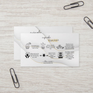 Moderne Elegant White and Gold Visitenkarte