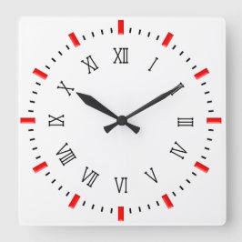 Moderne elegante 10,75" quadratische Acrylmauer-Uh Quadratische Wanduhr