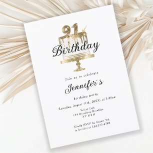 Moderne élégante 91. Invitation d'anniversaire