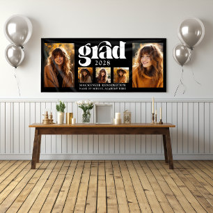Moderne Elegante Abschluss Foto Collage Banner