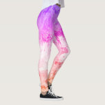 Moderne Elegante Abstrakte Kunst Rosa Lila Leggings<br><div class="desc">Moderne Elegante Abstrakte Kunst Rosa Lila,  gelbe Weiße Vorlage Leggings.</div>