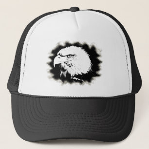 Moderne Elegante Adler Head Pop Vorlage Truckerkappe