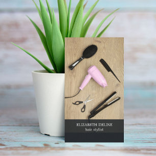 Moderne Elegante Beauty Salon Foto Visitenkarte