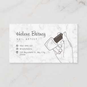moderne elegante Beauty-Salon Nagelart Visitenkart Visitenkarte