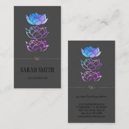 Moderne elegante Berufliche, goldene Lotus-Blume Visitenkarte