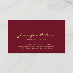 Moderne, elegante Berufliche Vorlage Visitenkarte