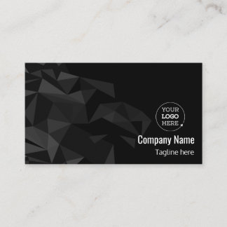 Moderne elegante Black & Gray Business Card Visitenkarte