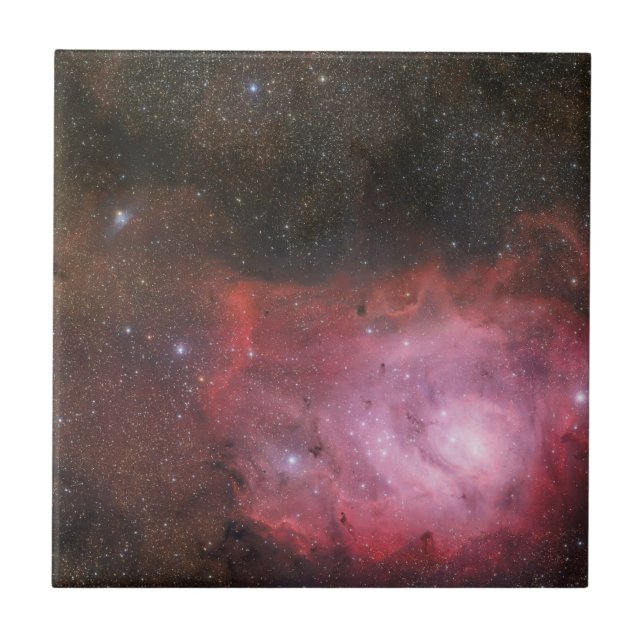 Moderne Elegante Blaue Landschaft Fliese (Vorderseite)