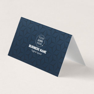 Moderne elegante blaue und weiße Professional- Visitenkarten