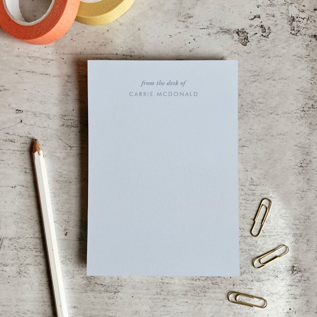 Moderne elegante Blue Custom Post-it Notes Klebezettel (Modern Elegant Blue Custom Post-it Notes)