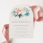 Moderne elegante Blume Bouquet 50. Geburtstag Einladung<br><div class="desc">Feiern Sie einen Meilenstein im Stil mit unserer modernen eleganten Blume Bouquet 50. Geburtstag Einladung! Mit einem wunderschön illustrierten Blumenstrauß, das modernes Design mit zeitloser Eleganz verbindet, Set diese Einladung für ein wirklich anspruchsvolles Fest. Mit einer vollständig anpassbaren Textvorlage können Sie jedes Detail individuell gestalten und so Ihre individuelle Veranstaltung...</div>