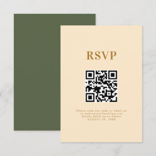 Moderne elegante Boho Wedding Typografy RSVP Card Karte