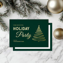 Moderne Elegante Business Holiday Party - Rotes Go