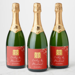 Moderne elegante chinesische Hochzeitsschrift mit 