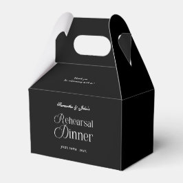 Moderne elegante Dankeskarte für das Probeessen Geschenkschachtel