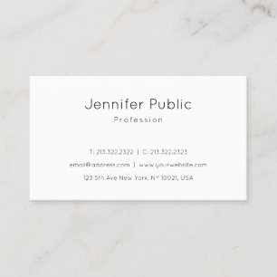Moderne elegante Design-Trends, schlicht und schön Visitenkarte