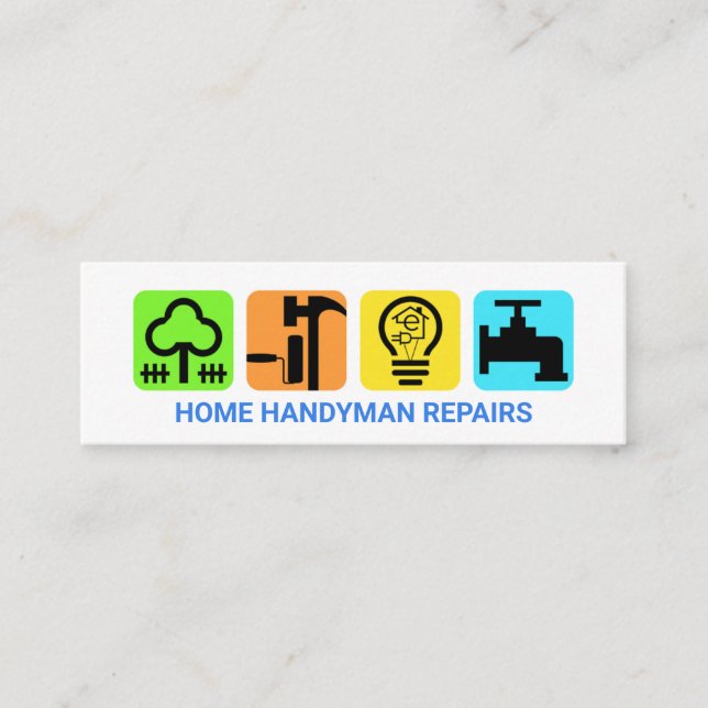 Moderne elegante Dienststelle des AN Mini Visitenkarte (Vorderseite)