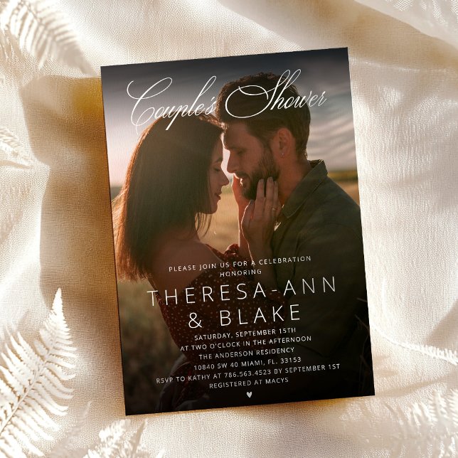 Moderne elegante Dusche einfach Einladung (Von Creator hochgeladen)