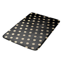 Moderne Elegante einfache Black Rose Gold Polka Do