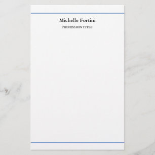 Moderne Elegante Einfache Minimalistische Briefpapier