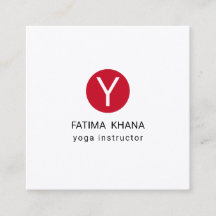 Moderne Elegante einfache Mit Monogramm Yoga