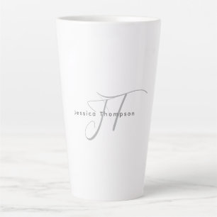 Moderne elegante einfache professionelle Namensmon Milchtasse