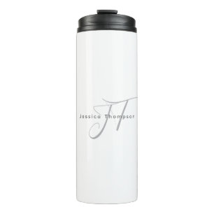 Moderne elegante einfache professionelle Namensmon Thermosbecher
