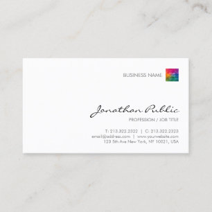 Moderne elegante einfache professionelle Template- Visitenkarte
