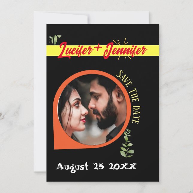 Moderne, elegante Einladung zu benutzerdefinierten (Vorderseite)