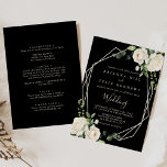 Moderne Elegante Elfenbeinblütenhochzeit Einladung<br><div class="desc">Diese moderne elegante Elfenbeinfront und die hintere Hochzeitseinladung sind perfekt für eine rustikale Hochzeit. Das Design umfasst die Blume der elfenbeinfarbenen Aquarell-Rose mit grünen Eukalyptus-Blätter,  die schön in auffälligen Bouquets angeordnet sind. Rett Papier,  indem man mehr Details auf der Rückseite der Einladung anstatt auf einer separaten Gehäusekarte angibt.</div>