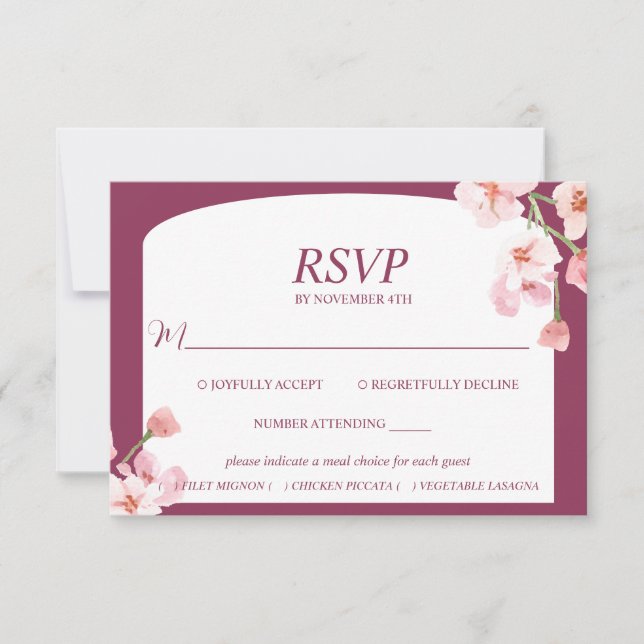 Moderne Elegante Erde RSVP Karte (Vorderseite)
