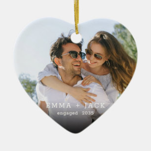 Moderne elegante Erinnerungsstücke für Verlobungsf Keramik Ornament