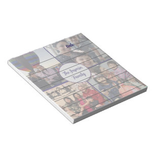 Moderne elegante Familienbilder stylish  Notizblock