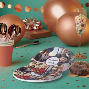 Moderne elegante Familienbilder stylish  Pappteller