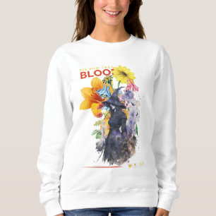 Moderne elegante Fantasy-Illustration Y2k mit Weiß Sweatshirt