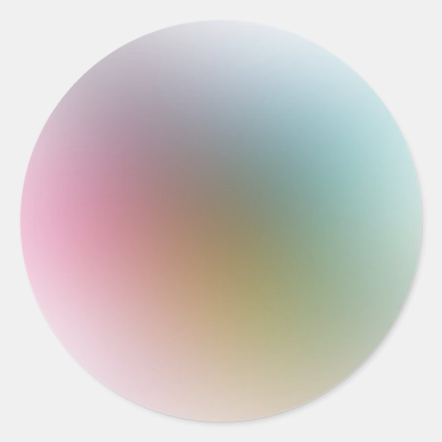 Moderne elegante, farbenfrohe Blank Template Trend Runder Aufkleber (Vorderseite)