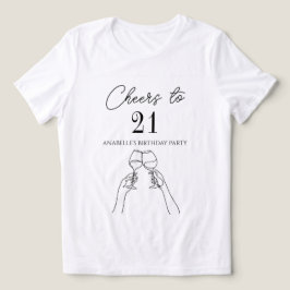 Moderne elegante Feier zum 21. Geburtstag Tri-Blend Shirt