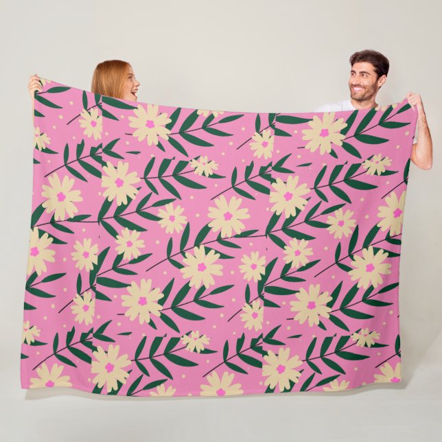 Moderne Elegante Flora Fleecedecke (Beispiel)