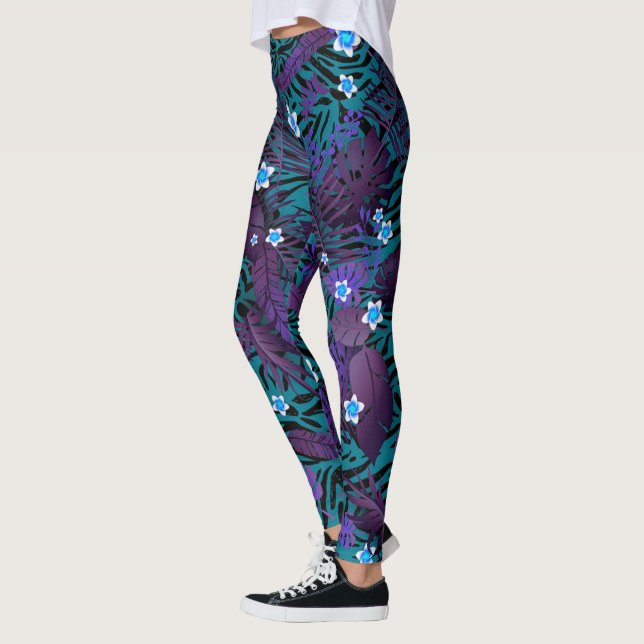 Moderne Elegante Flora Leggings (Links)