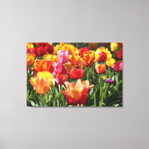Moderne Elegante Flora Leinwanddruck