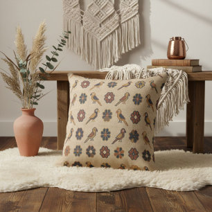 Moderne elegante florale abstrakte Motive Kissen
