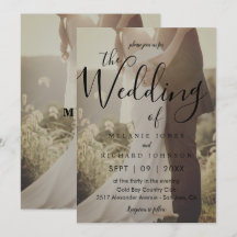 Moderne, elegante Foto-Overlay-Hochzeit